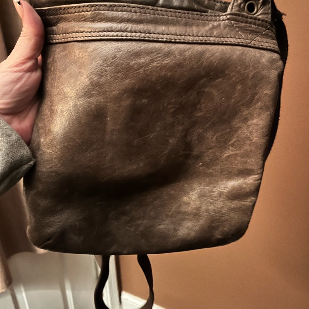 Women’s White Stuff Brown Leather Crossbody‎ Bag - Casual Everyday Carry